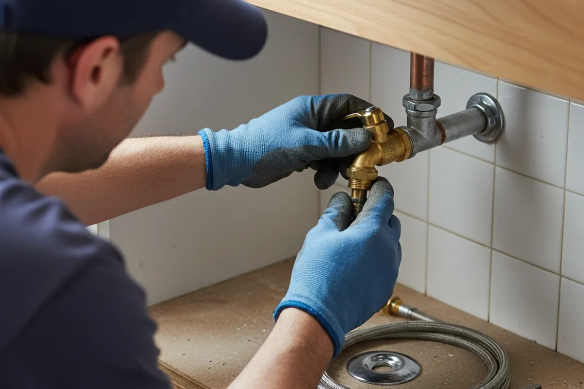 Shutoff valve and fitting work during Emergency Plumbing in Stinson Beach